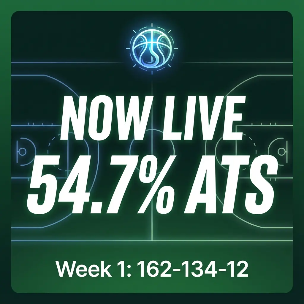 Now Live - 54.7% ATS Week 1: 162-134-12